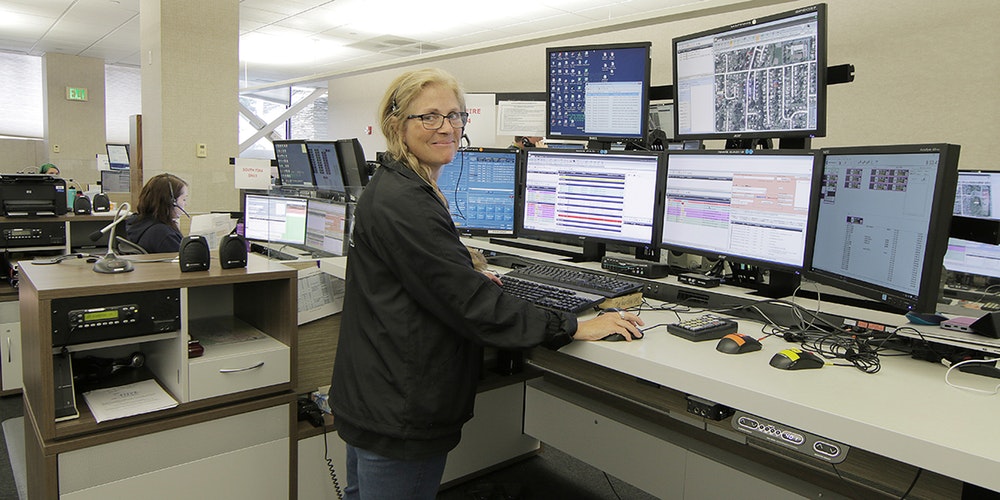 Watson Console sit-stand dispatch console 